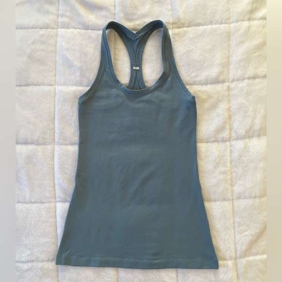 Lululemon Cool Racerback Tank Top Light Blue - Picture 1 of 3